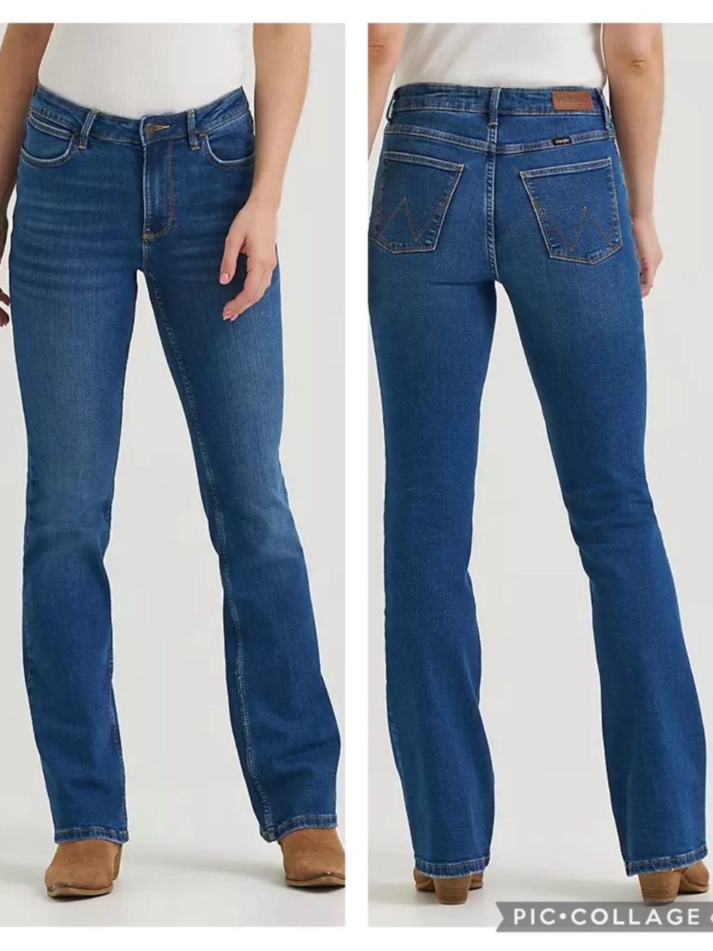 EUC Wrangler Women’s Medium Wash High Rise Bold Bootcut Jeans